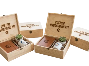 Custom Wooden Onboarding Kits