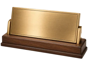 Brass Desk Nameplate